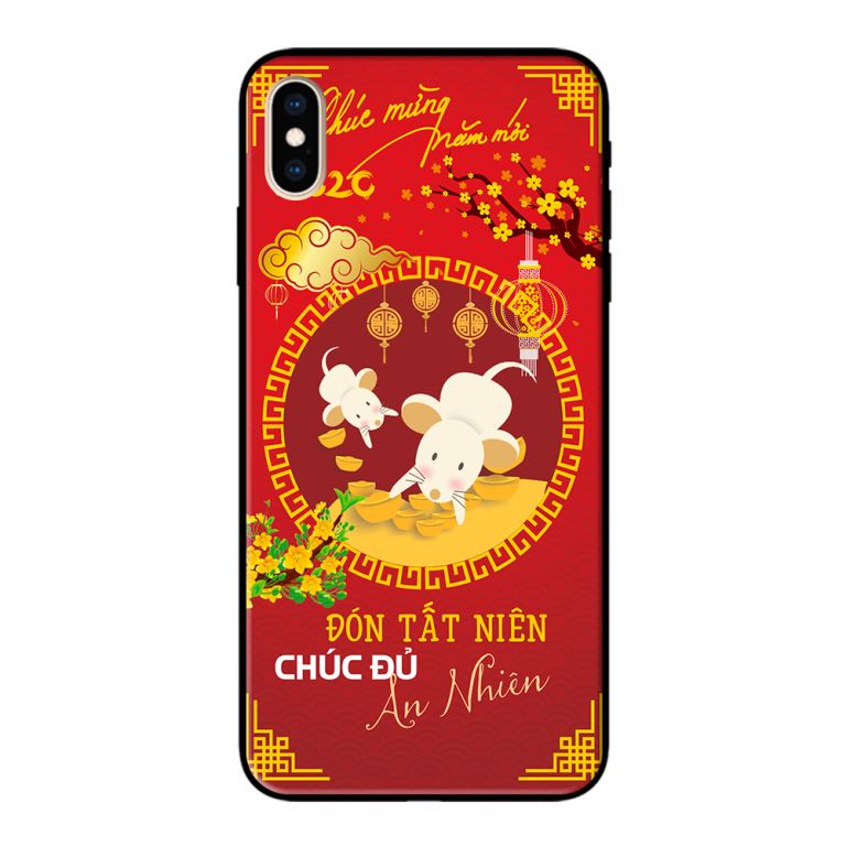 Ốp lưng in cho Iphone XS Mẫu Tết 2020  - Hàng chính hãng