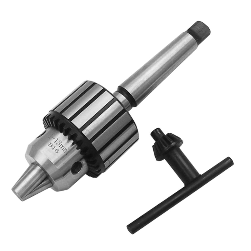 Machine Precision Carbon Steel Keyless Lathe Drill Chuck MT2-B16 1-13mm Range