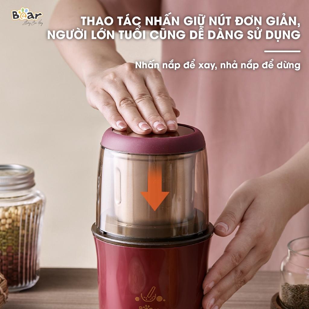 Máy Xay Bột Khô Đa Năng Bear Xay Cà Phê, Hạt Tiêu, Ngũ Cốc Công Suất Lớn MDJ-A02G3 - Hàng Chính Hãng Bảo hành 18 Tháng