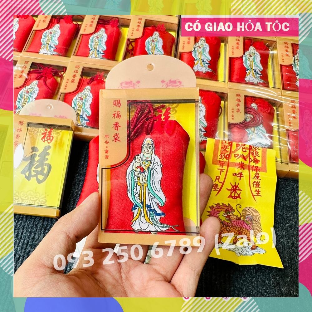 Túi Quan Âm May Mắn Bình An , May Mắn Vượng Tài, Hóa Giải Điềm Hung