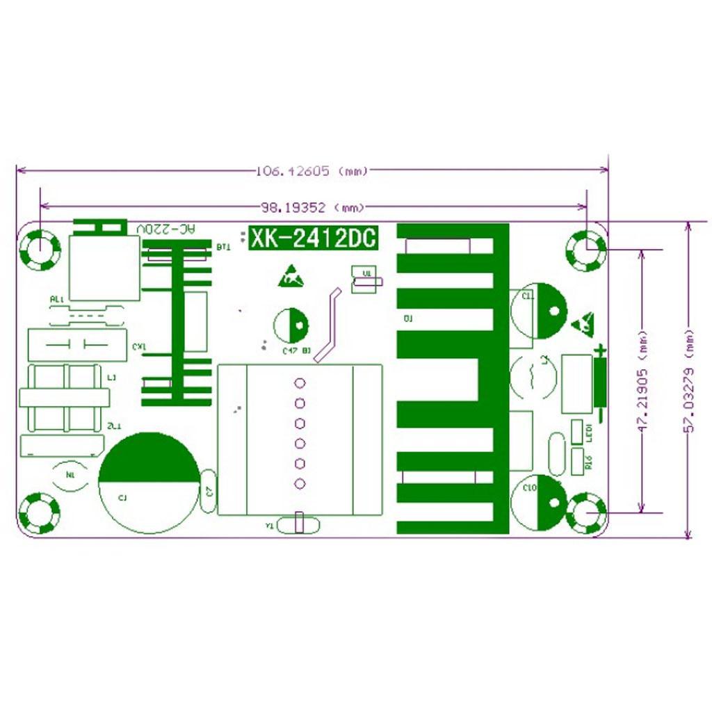 AC-DC Power Supply Switching Module Board AC 85-265V to DC 24V