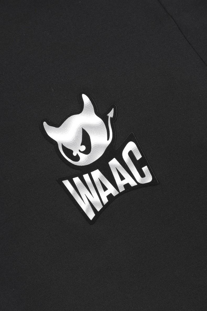 Hàn Quốc Waac Golf 23 Đàn ông Đàn nam Ta áo Polo áo phông Polo mặc áo choàng nam Color: Black Size: XXL