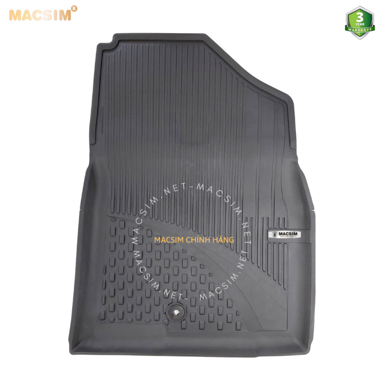 Thảm lót sàn ô tô nhựa TPE Silicon Hyundai Elantra 2023+ Black Nhãn hiệu Macsim