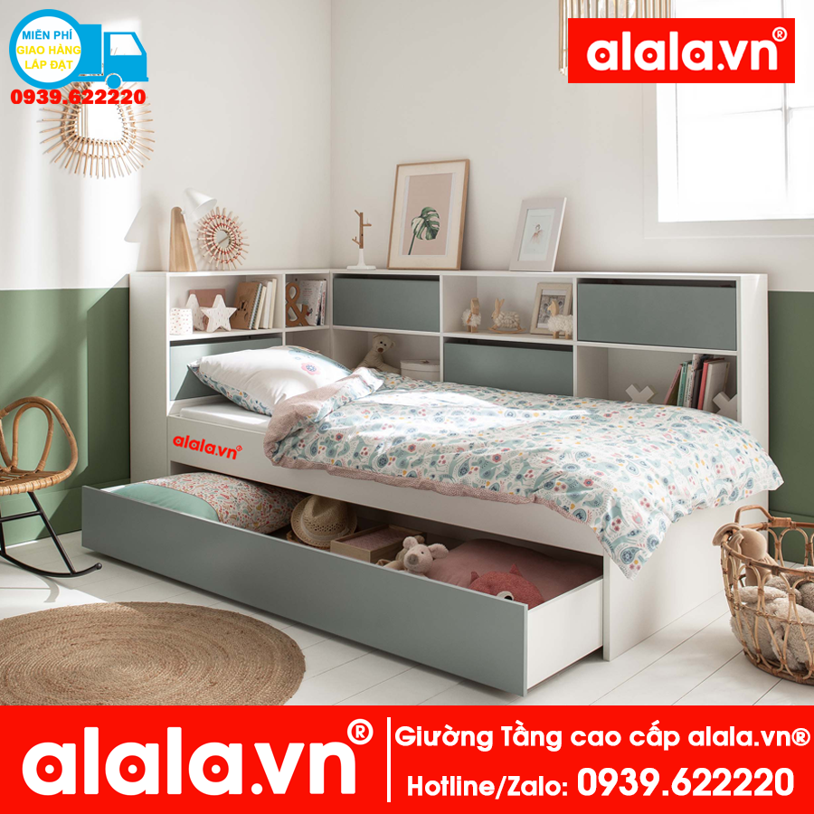 Giường tầng ALALA113 cao cấp - Thương hiệu alala.vn ( trên 1m, dưới 1m)