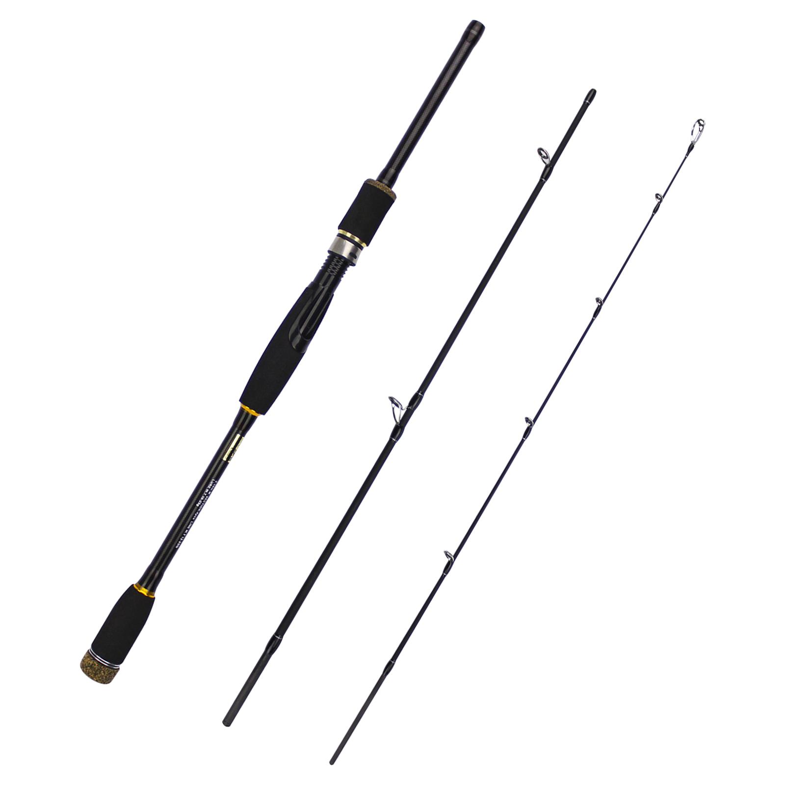 Cần câu cá bằng sợi carbon trọng lượng nhẹ và bền, thiết kế 4 phần di động