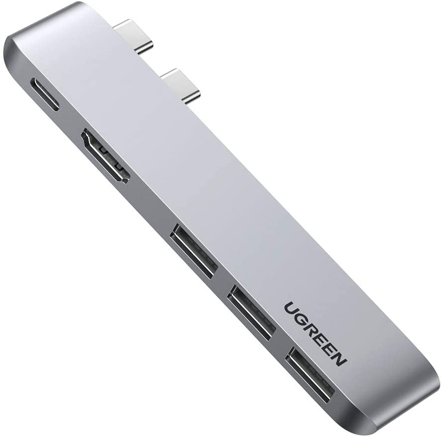 Bộ chuyển đổi đa năng hãng UGREEN CM251 60559 USB type C sang HDMI và 3 cổng USB 3.0 - Hàng chính hãng
