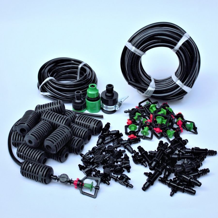 Bộ Kit 16 Tưới treo xoay 360° đầy đủ dây, phụ kiện