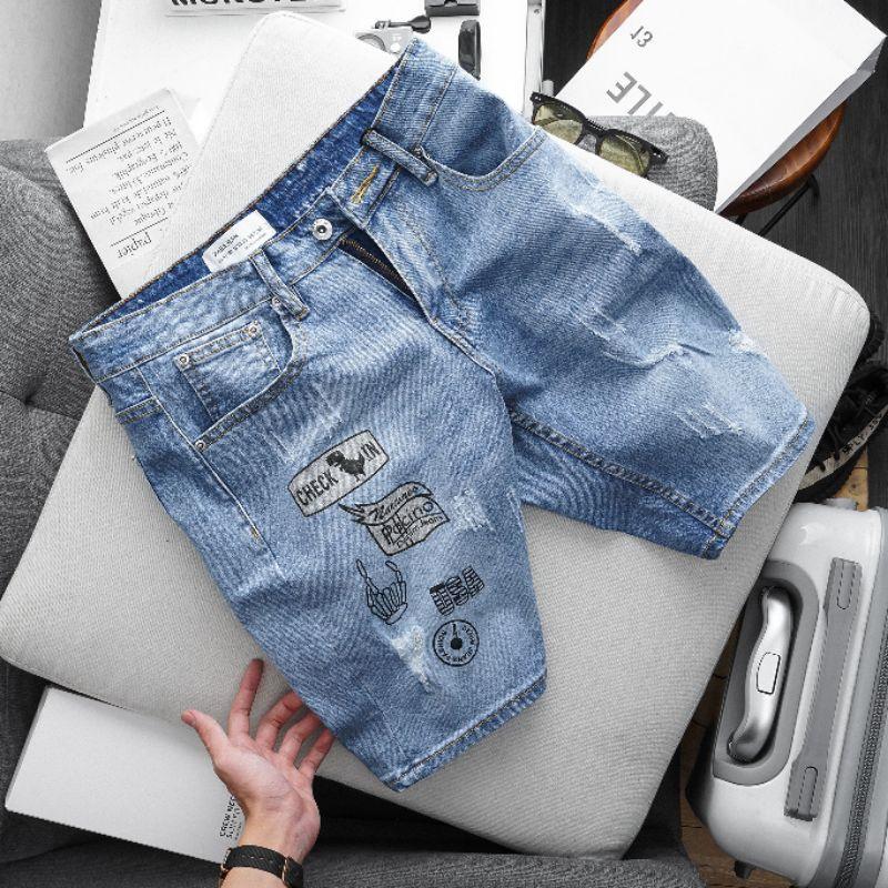 Quần jean nam bigsize rách bụi co giãn hàng xuất đẹp