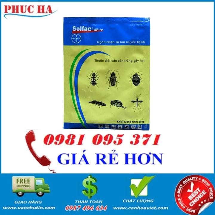 Combo 02 gói Thuốc diệt côn trùng Solfac, Diệt côn trùng hiệu quả