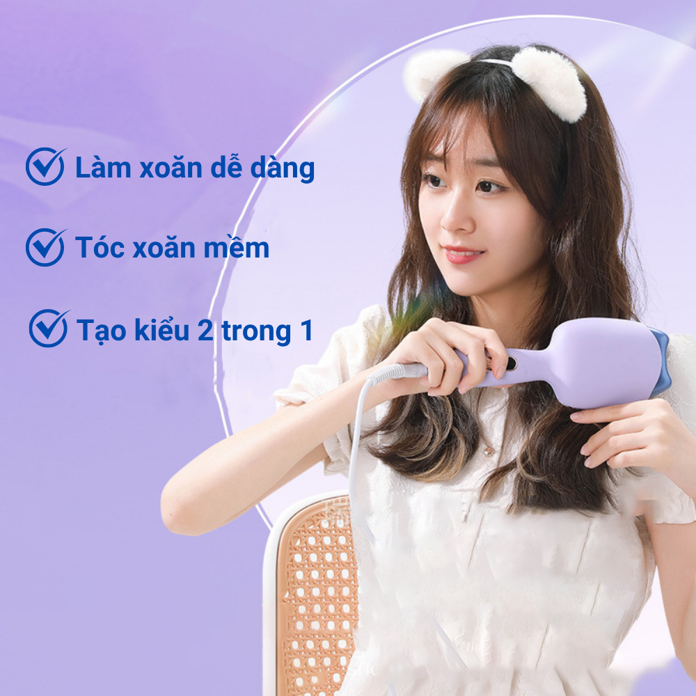 Máy uốn tóc ion Âm Điện Tử Automatic Electric Hair Curler 32mm