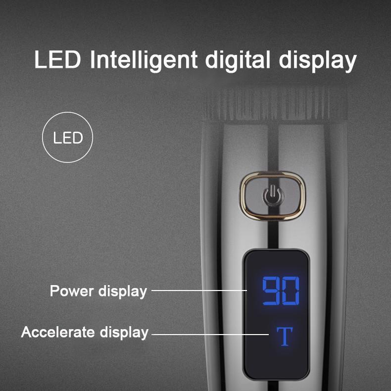 Tông đơ Riwa chuyên nghiệp dùng pin Lithium với lưỡi thép gốm mỏng chống thấm nước 100-240V cho nam và trẻ em