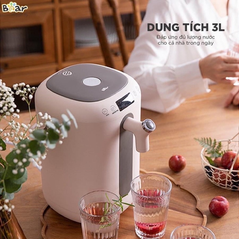 Bình đun nước nóng giữ nhiệt siêu tốt Bea Dung tích 3 Lít mẫu mã sang trọng. Bảo hành chính hãng 12 tháng