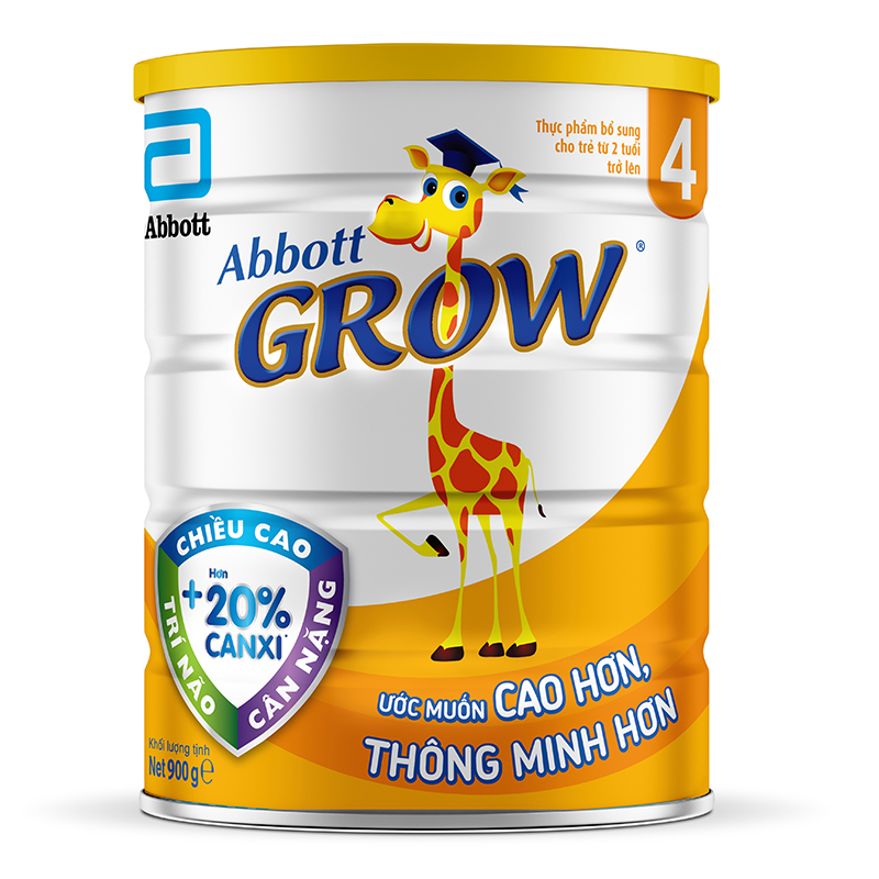 Sữa bột Abbott Grow số 4 - 900g (trên 2 tuổi)