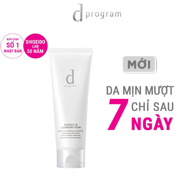 Sữa rửa mặt D Program tạo bọt dưỡng da Essence In Cleansing Foam 120g