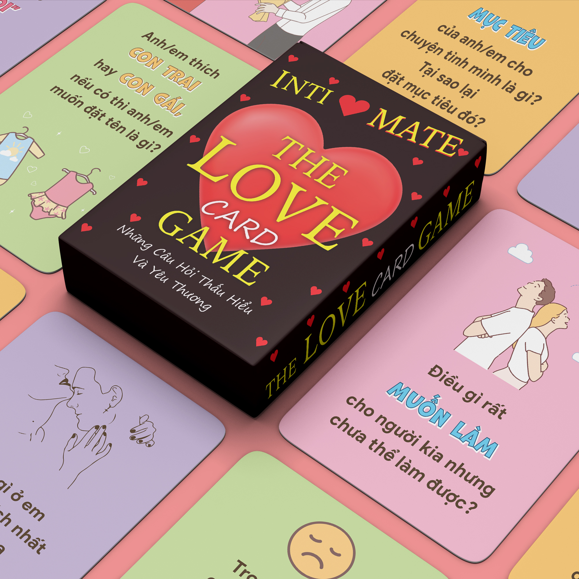 Bộ Bài Tình Yêu Thấu Hiểu INTI MATE – Boardgame, Card Game Bởi TBVN Gắn Kết Thấu Hiểu Dành Cho Các Cặp Đôi