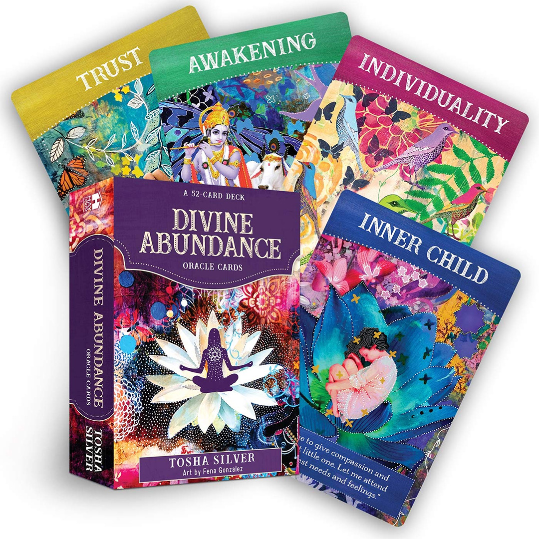 {Kèm quà tặng} Bộ bài tarot Divine Abundance Oracle Cards