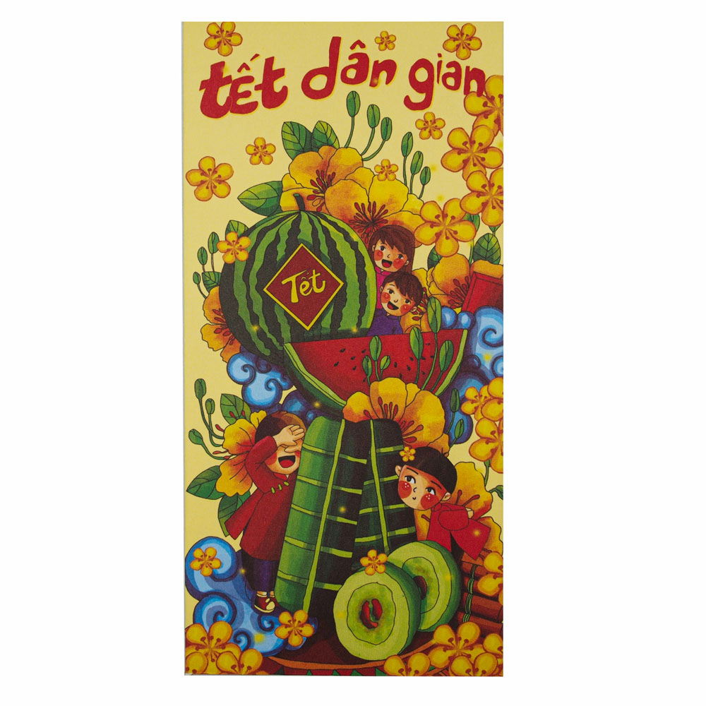 Tết dân gian - Set 6 bao lì xì