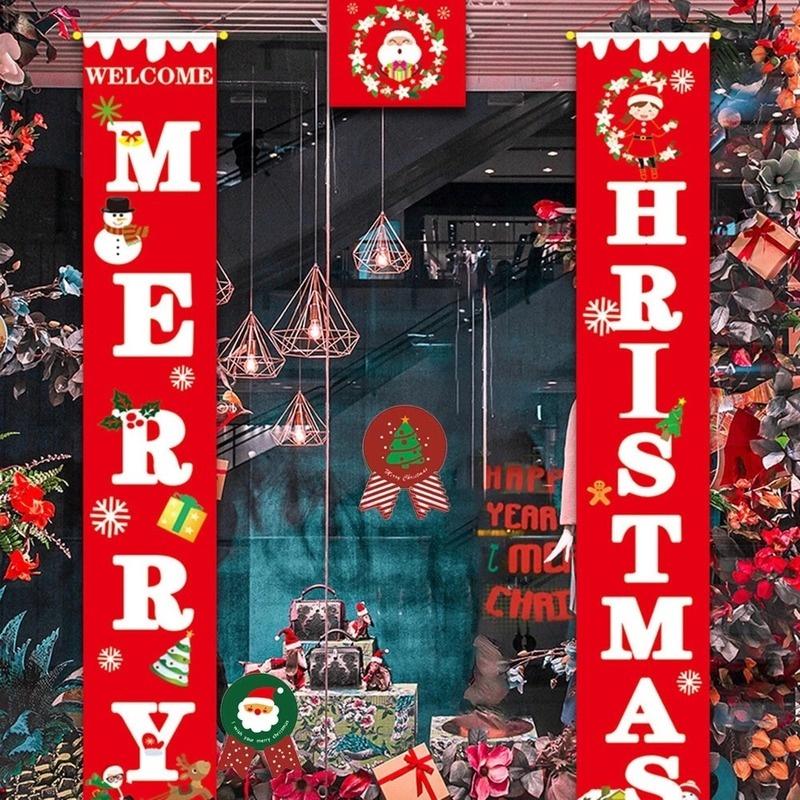 Set 3 Phụ Kiện Treo Trang Trí Giáng Sinh Hình Ông Già Noel / Người Tuyết