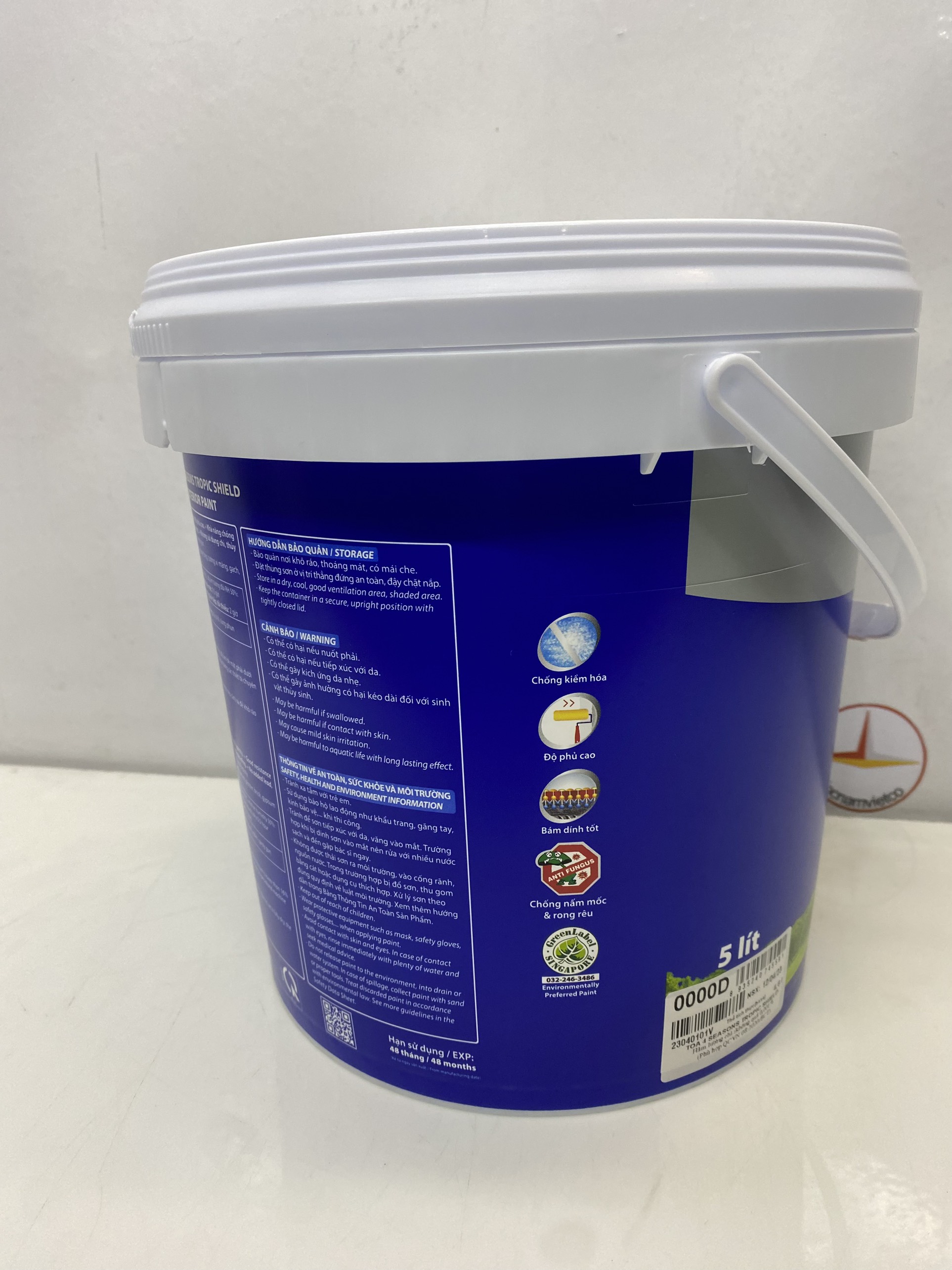 Sơn nước Toa 4 Seasons Tropic shield ngoại thất màu vàng 7930 _ 5L