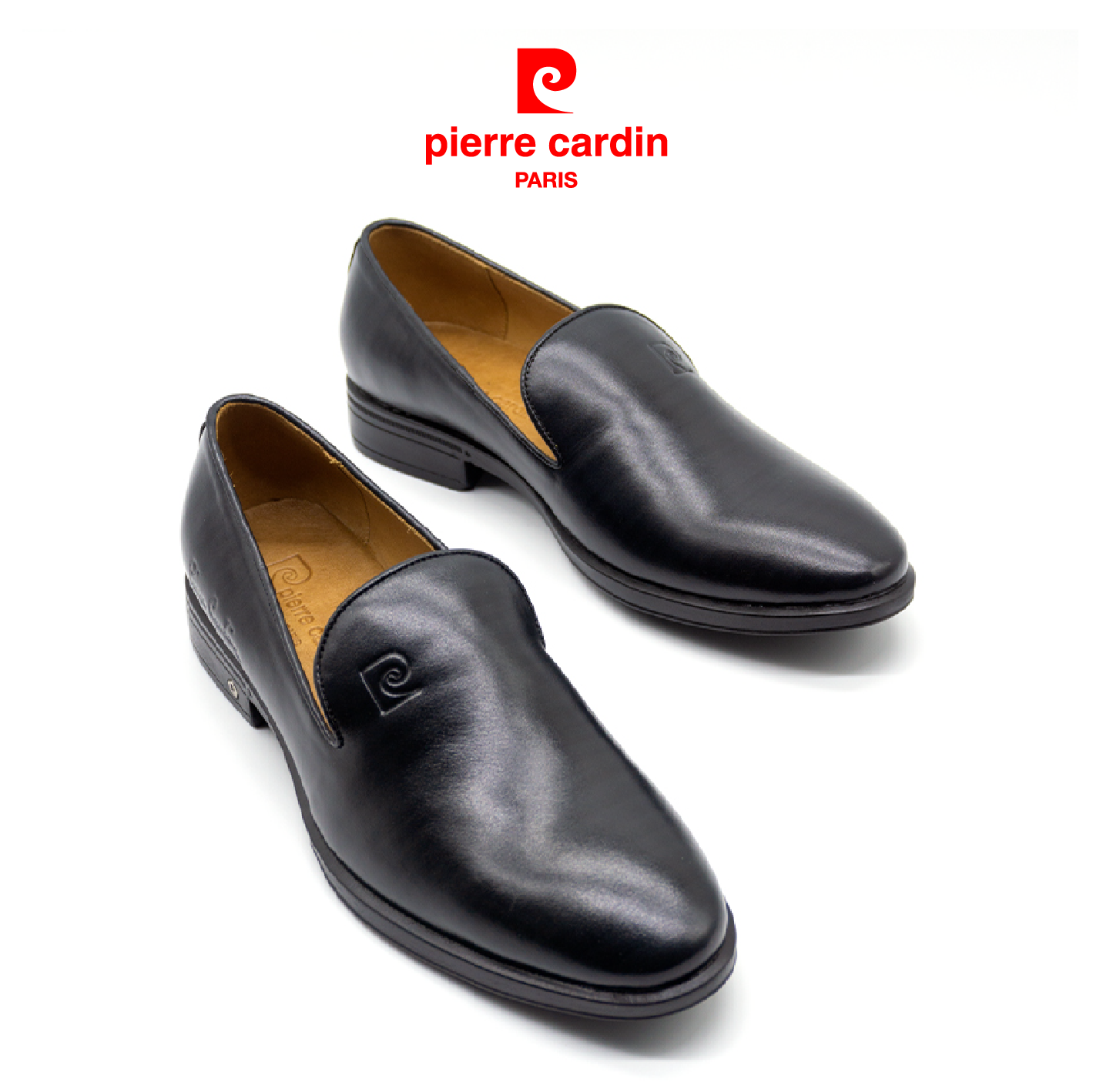 Giày Tây Nam không dây Pierre Cardin da bò PCMFWL730BLK