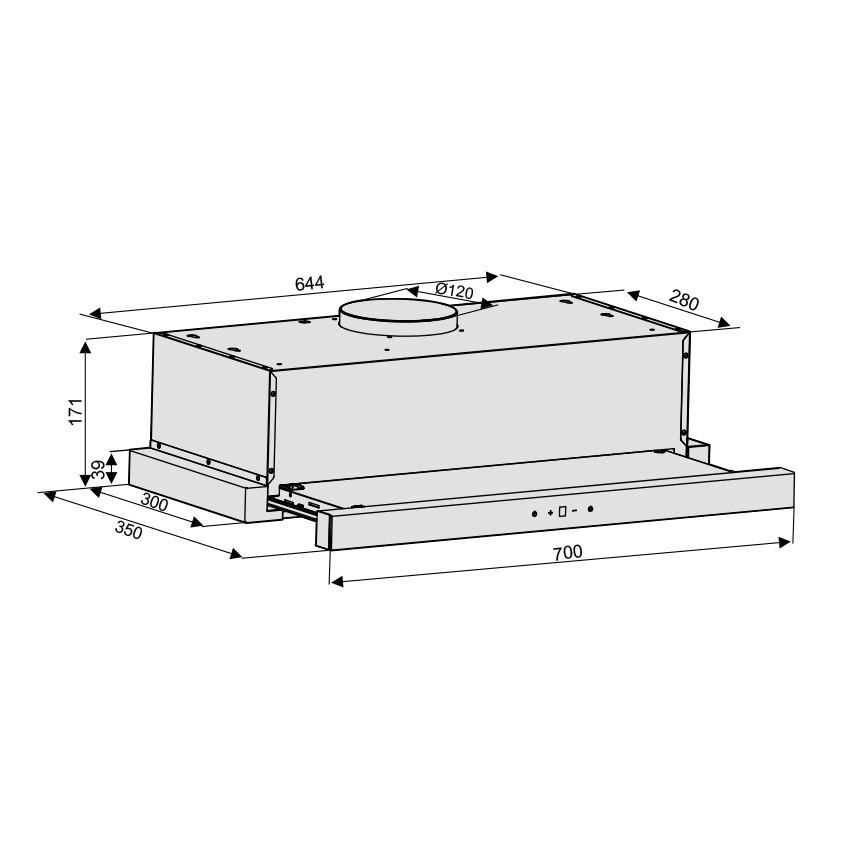 Máy hút mùi Lorca TA-3005C-70cm - Hàng chính hãng