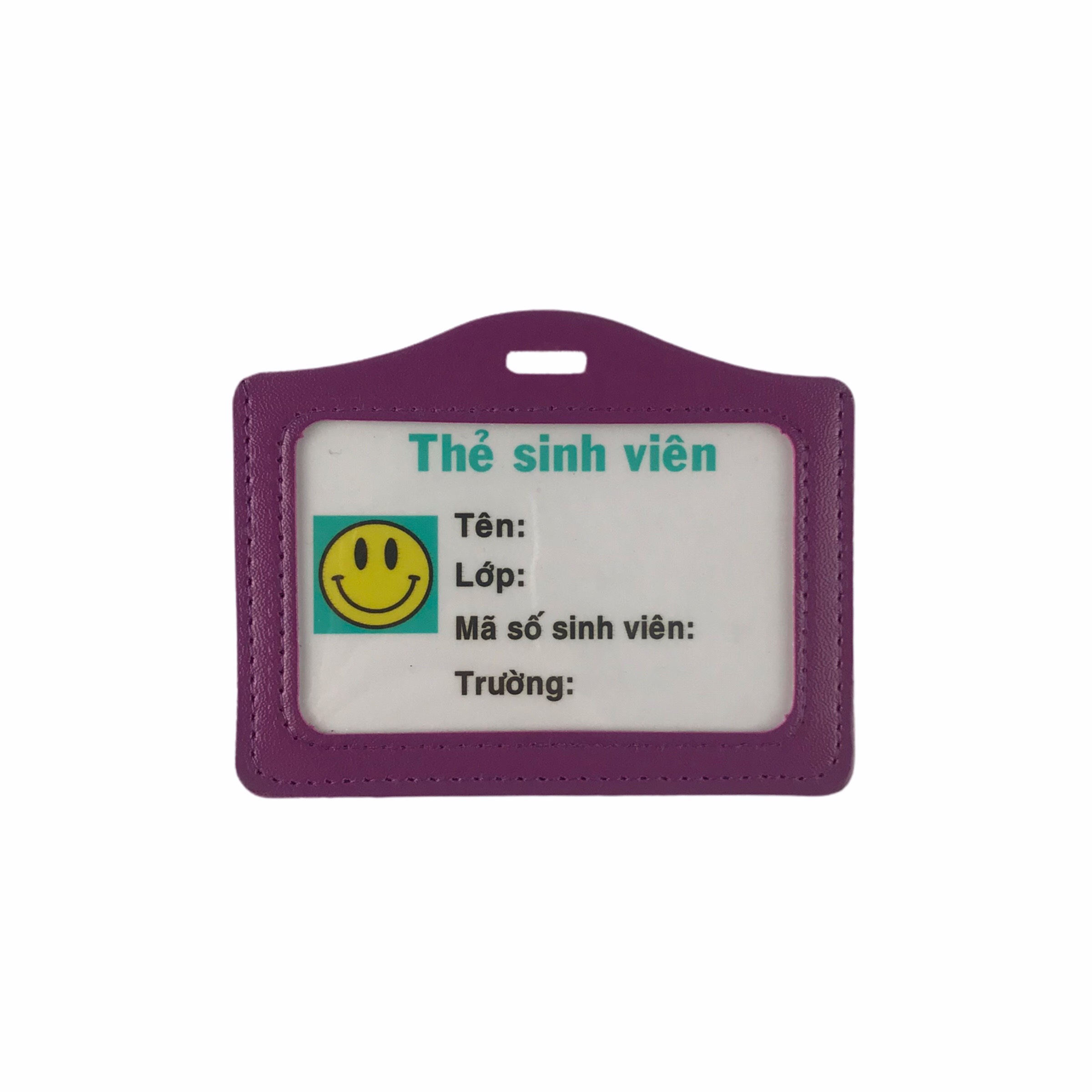Bảng tên da 8.5x5.5cm 1 mặt ngang