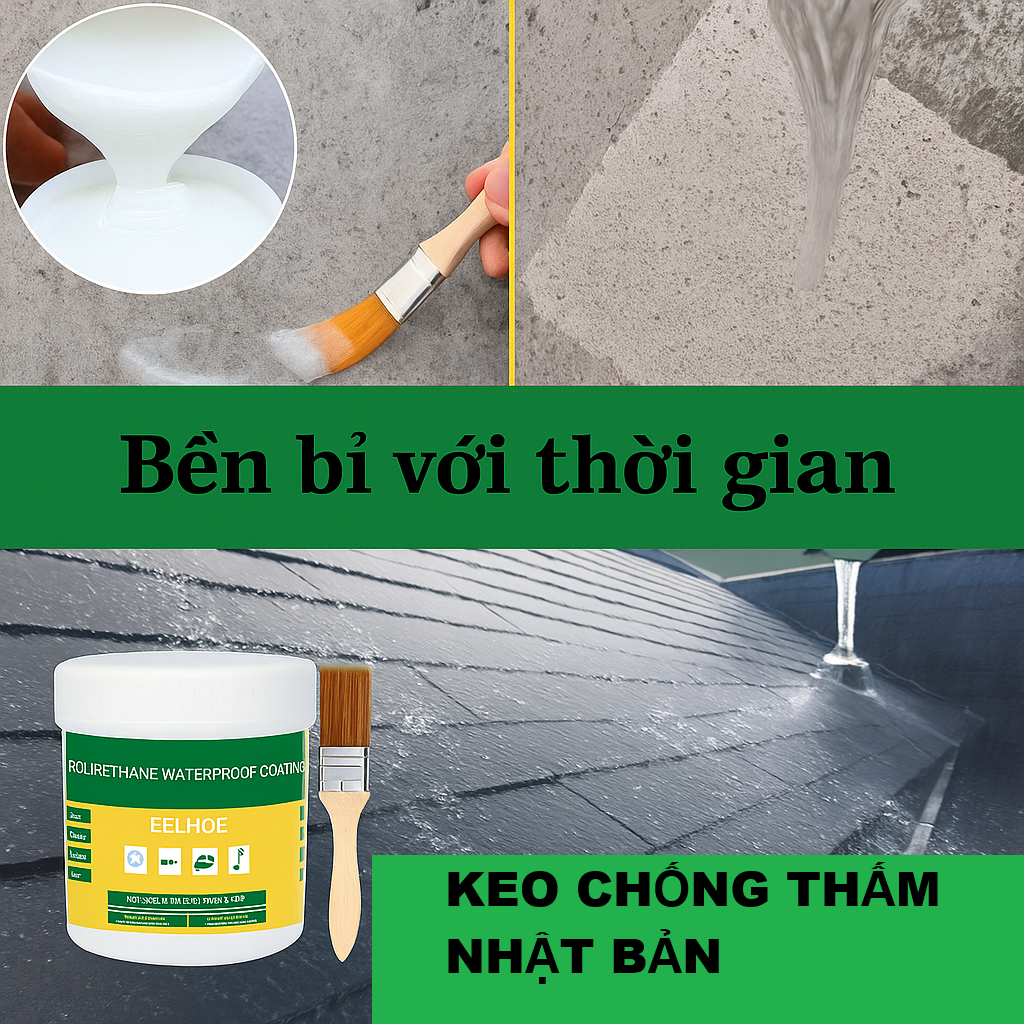 Siêu Keo Chống Thấm Trong Suốt 1KG Nhật Bản – Chống Dột Trần Nhà, Nhà Vệ Sinh, Tường Hiệu Quả 10 Năm