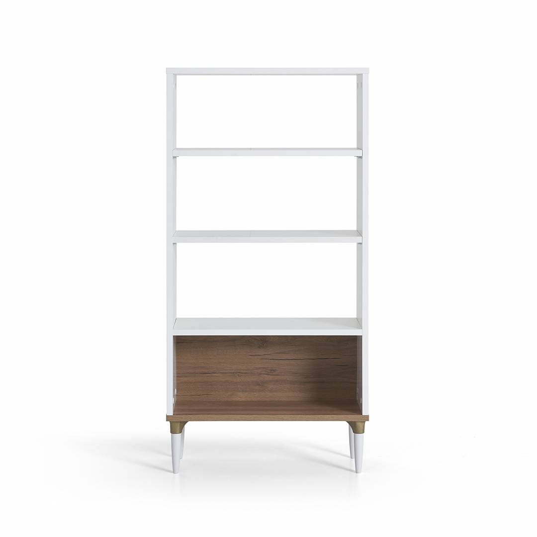Kệ sách gỗ hiện đại SMLIFE Becker | Gỗ MDF dày 17mm chống ẩm | D60xR28xC160cm