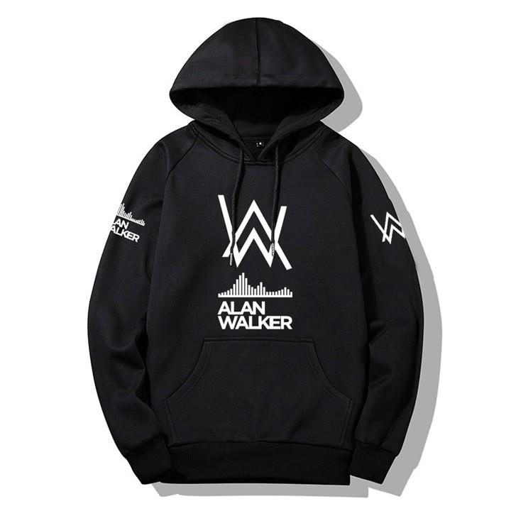 Áo Alan Walker hoodie dài tay mũ trùm đầu