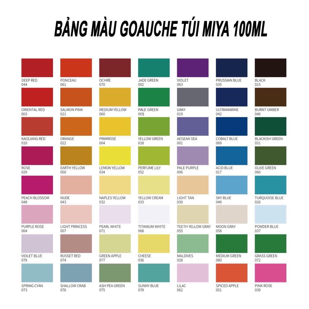 Túi refill màu Gouache Himi Miya 100ml P2