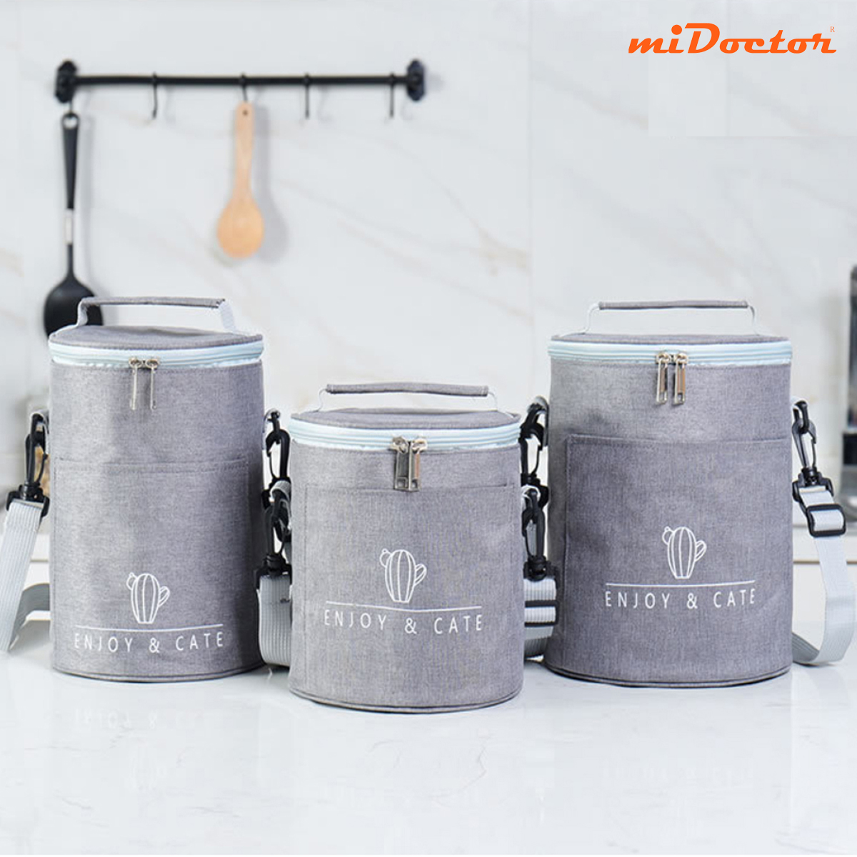 Túi Giữ Nhiệt Đựng Hộp Cơm Văn Phòng Siêu Dày 3 Lớp Chống Thấm Cao Cấp Chính Hãng