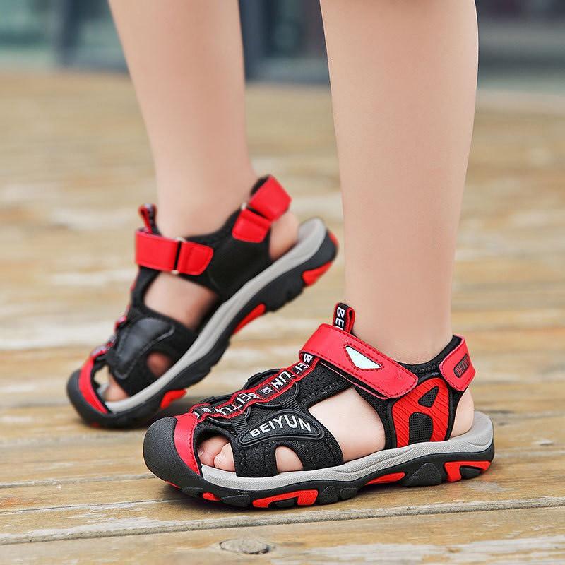 Dép sandal bít mũi bé trai 3 - 12 tuổi đế Eva kháng khuẩn nhanh ráo nước