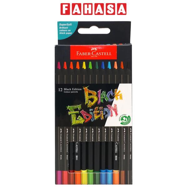 Hộp 12 Chì Màu Khô Black Edition - Faber-Castell 116412