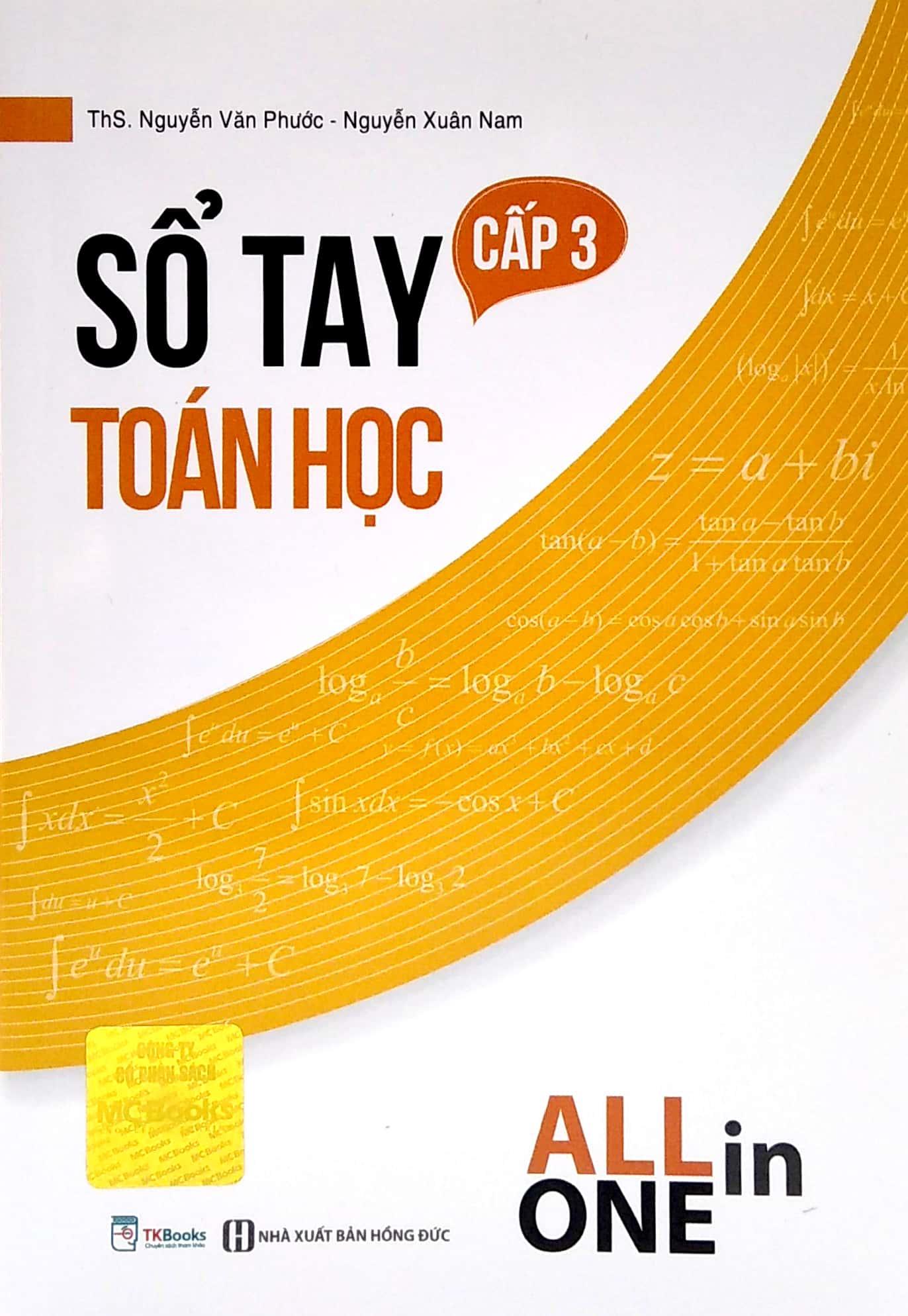 All In One - Sổ Tay Toán Học Cấp 3