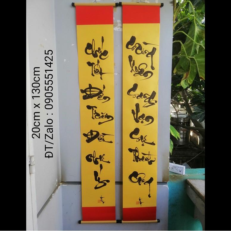 Câu đối tết. Câu đối thư pháp trang trí tết . Quà tặng mừng Tân Gia, khai trương