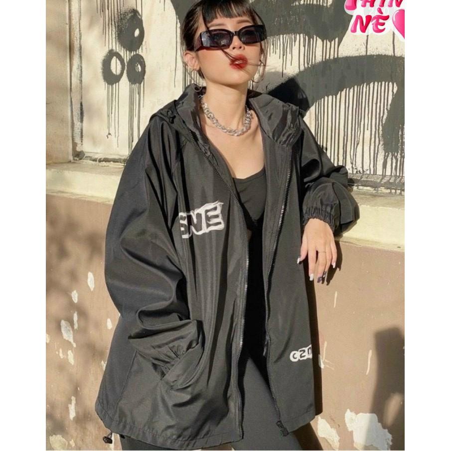 Áo Khoác Dù SWE KHÓI Ulzzang Unisex Nam Nữ From Rộng 2 Lớp Siêu Hot