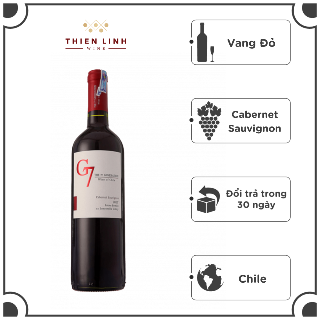 Rượu Vang Đỏ Chile G7 Clasico Cabernet Sauvignon