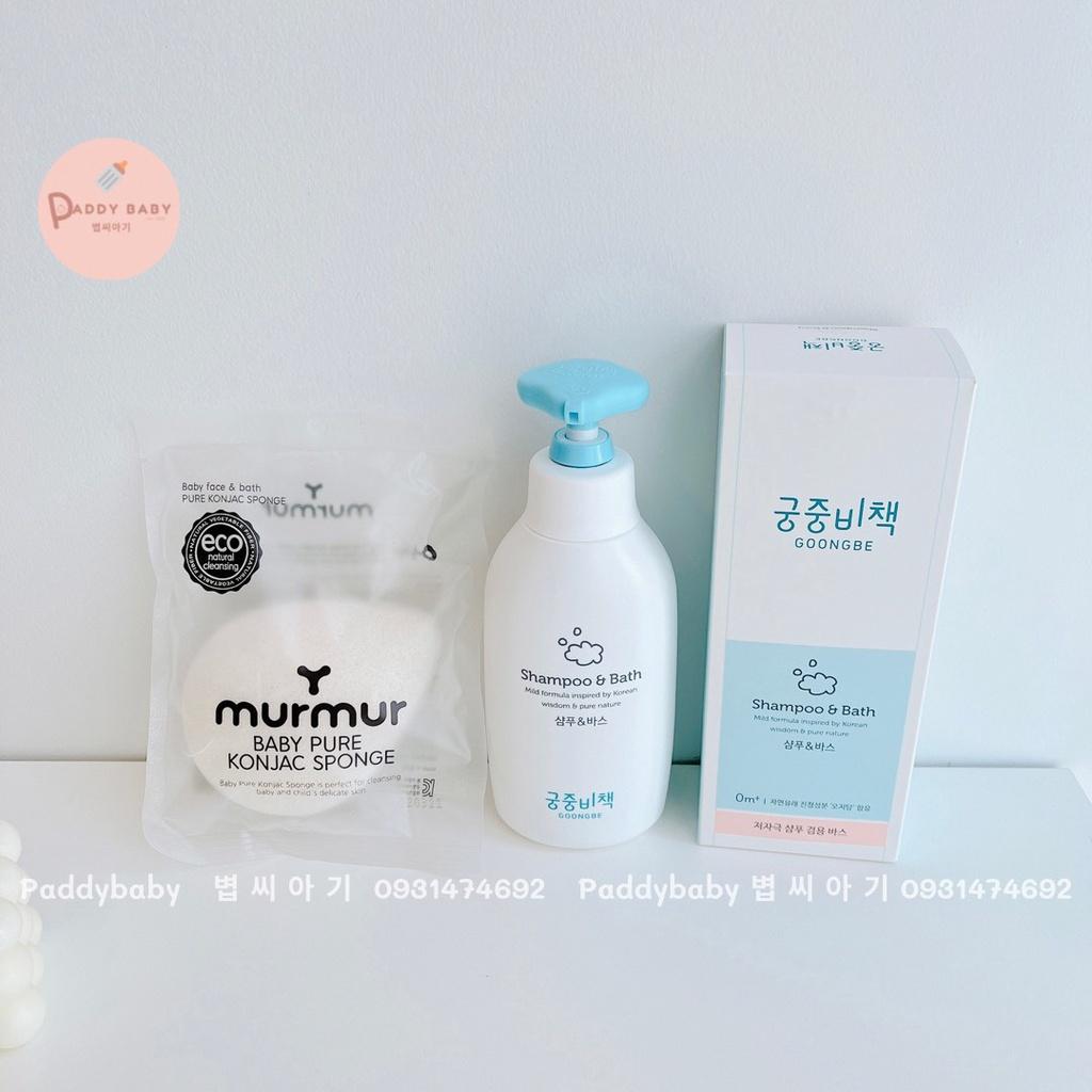 Bông tắm hữu cơ Organic Murmur Hàn Quốc cho bé