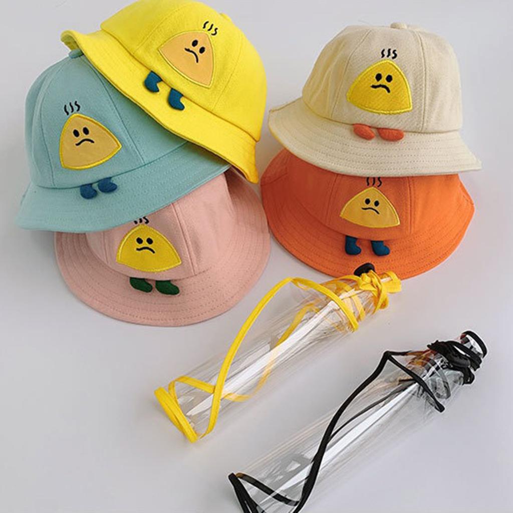 UV Protection Hat for Kids Blue+Beige