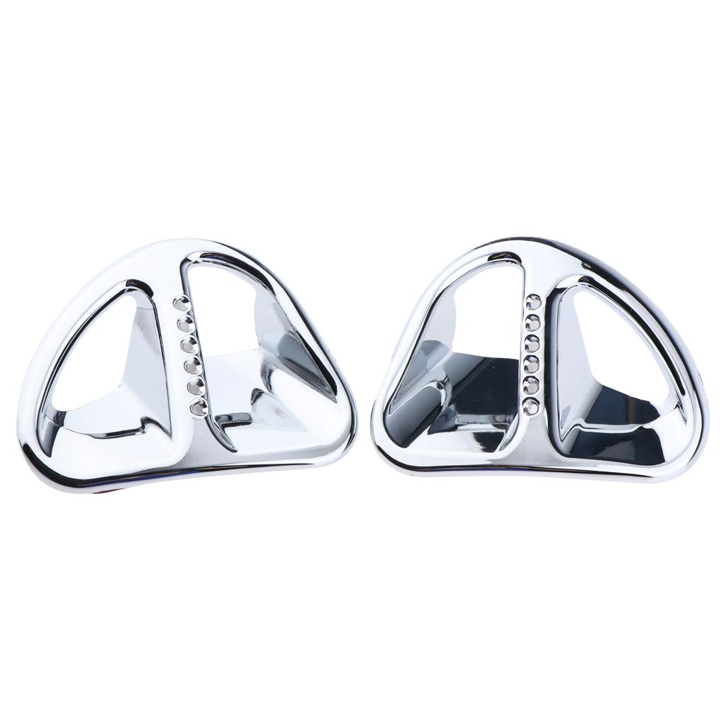 2 Chiếc Fairing Khe Hút Không Khí Dạng Lưới Tản Nhiệt Dành Cho Xe Honda Goldwing GL1800 Chrome