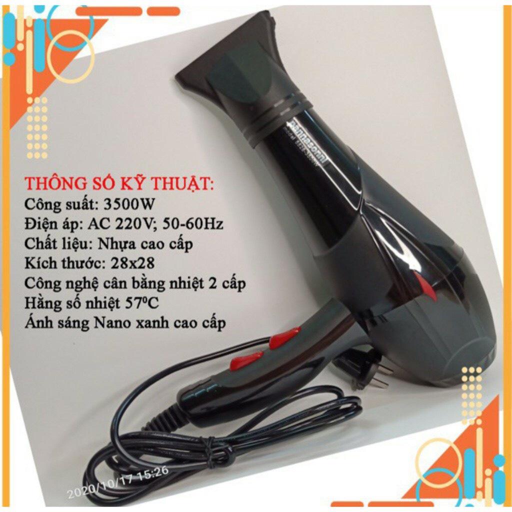 MÁY SẤY TÓC 2 CHIỀU NÓNG LẠNH PANA SONI CÔNG XUẤT 3500 W TẶNG ĐẦU CỦ SẤY