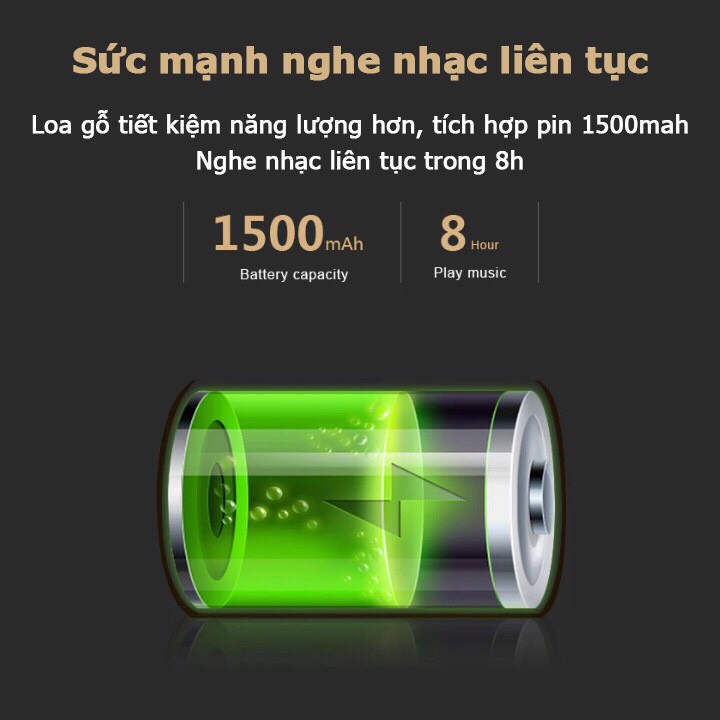 Loa bluetooth vỏ gỗ - Loa bluetooth âm thanh tuyệt đỉnh