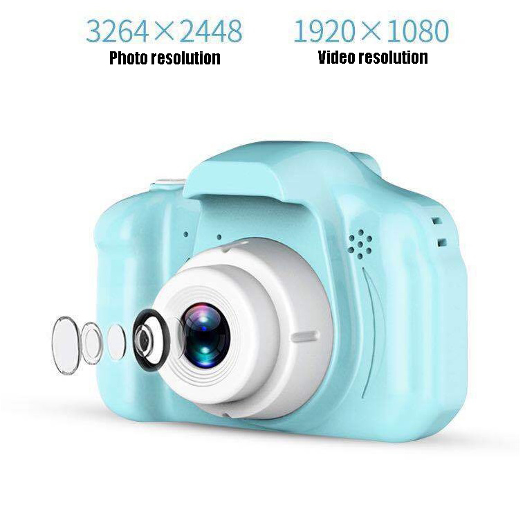 Máy Ảnh Kỹ Thuật Số Mini 8Mp Hd Chống Va Đập Phù Hợp Với Trẻ Em Kids Digital Video Camera Mini