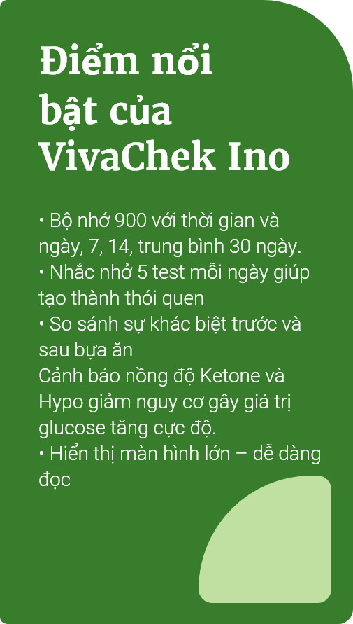 (TRỌN BỘ) MÁY ĐO ĐƯỜNG HUYẾT VIVACHEK INO