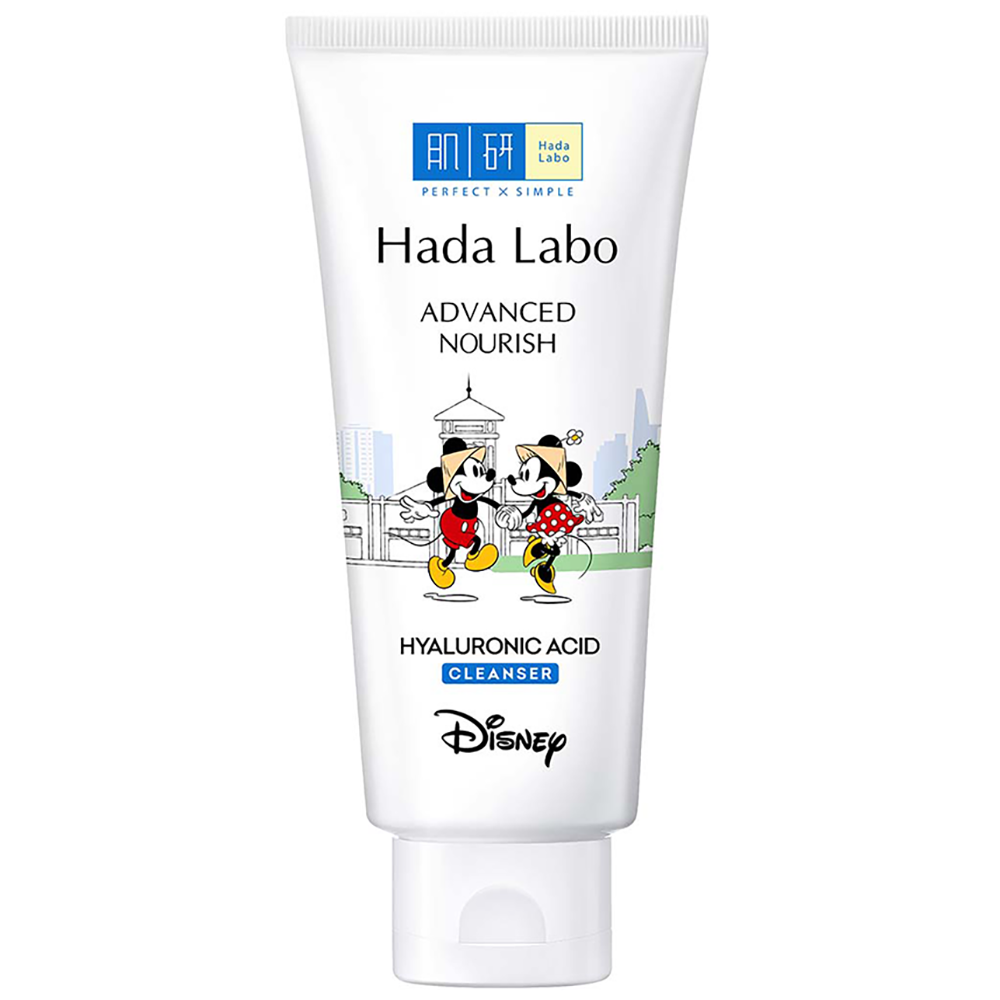 Kem rửa mặt dưỡng ẩm tối ưu Hada Labo Advanced Nourish Cleanser 80g – Phiên bản Mickey