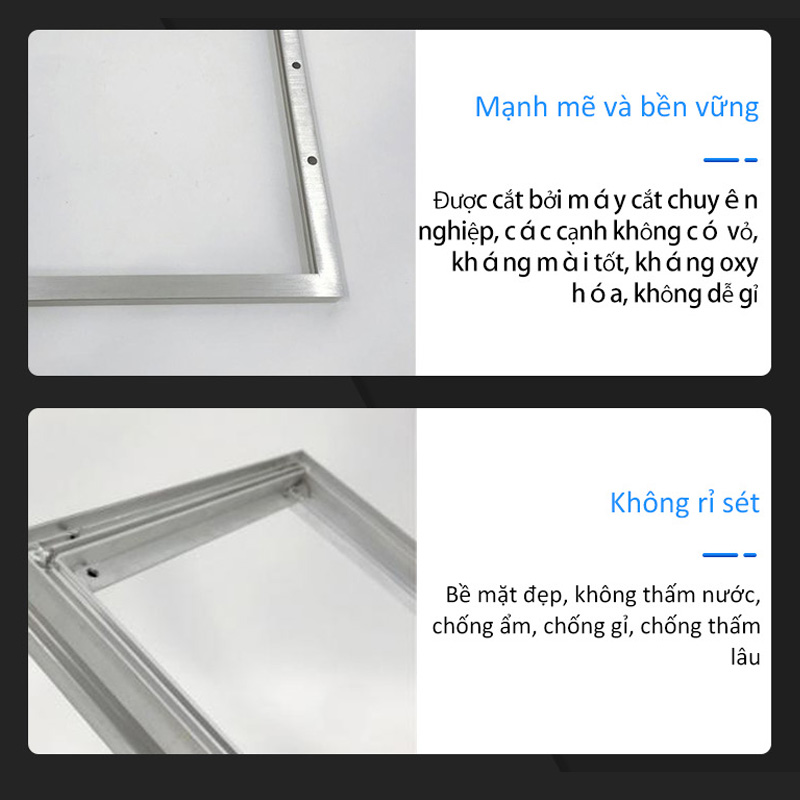 Tùy biến hình chữ nhật bằng nhôm khung đèn/khung nhôm LED đèn trần Tùy chỉnh sản phẩm phần cứng