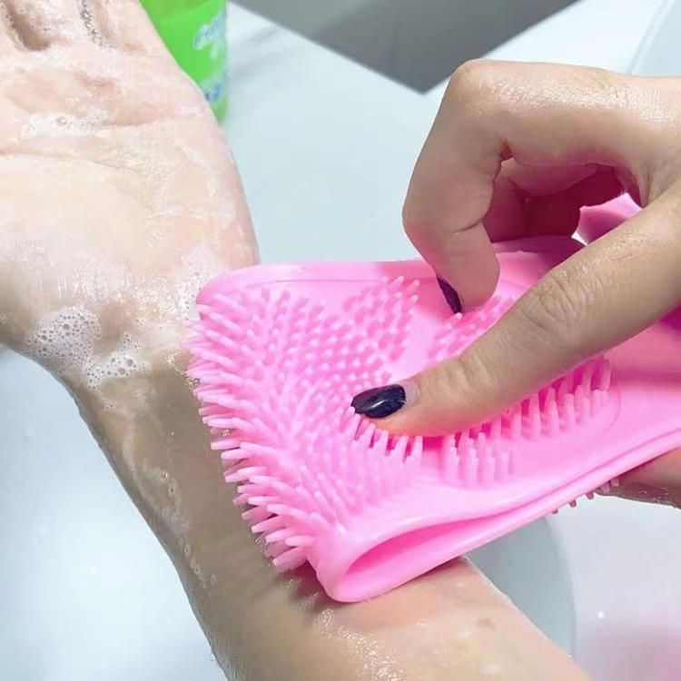 Dây chà lưng ,cọ lưng 2 mặt gai silicone ,làm sạch bụi bẩn , chà chân tiện lợi tẩy tế bào chết ,phù hợp cho mọi người