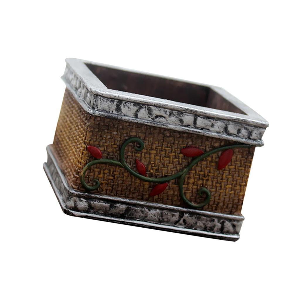 Flowerpot Creative Resin Flower Pot Planter Garden Succulent Plant Decor #2