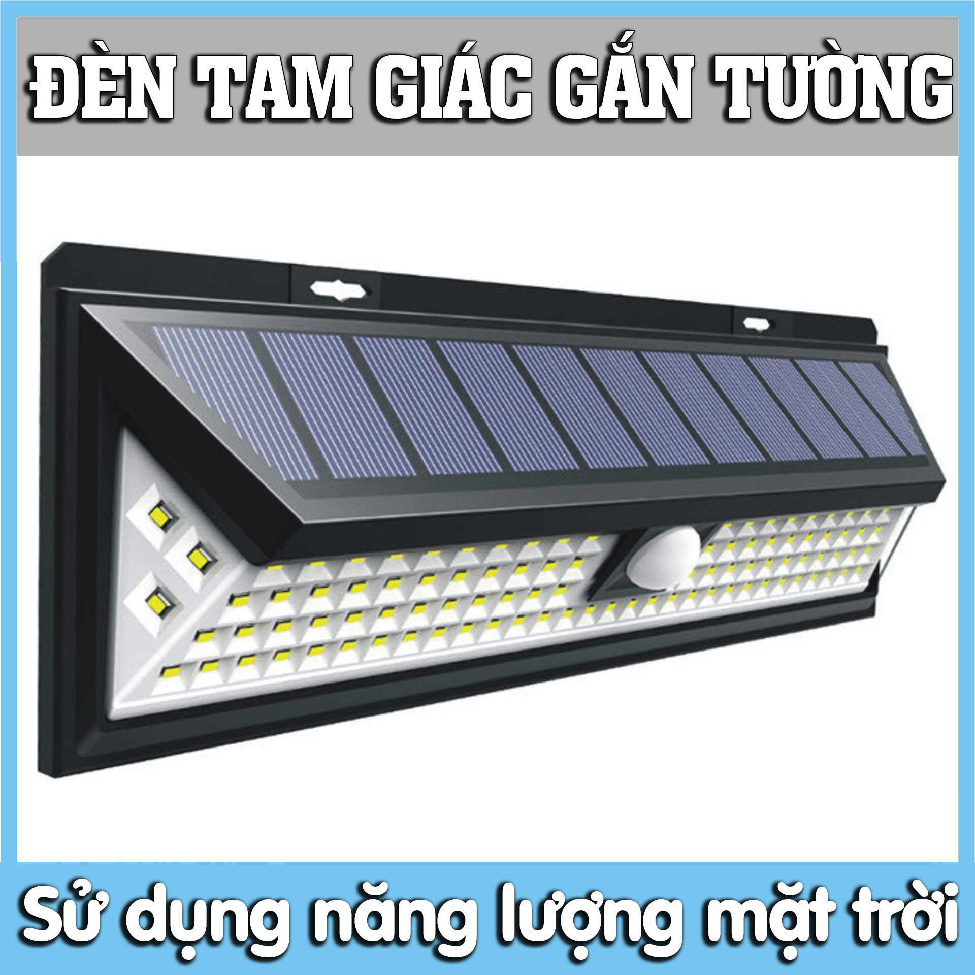 Đèn năng lượng mặt trời gắng tường , đèn led thông minh-    K1611