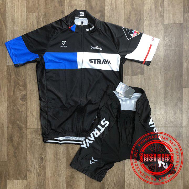 Quần áo đạp xe , Bộ quần áo xe đạp nam nữ Strava PKXD-1124